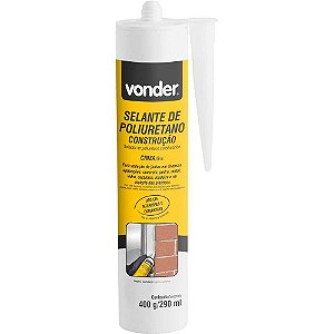 Selante de poliuretano Construção PU36 cinza 400 g/290ml VONDER