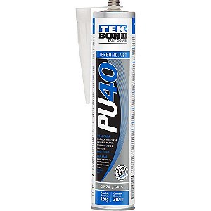 Selante de poliuretano PU 40 cinza 310ml TEKBOND