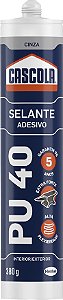 Selante de poliuretano PU 40 cinza 380g CASCOLA