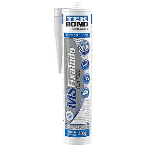 Selante MS híbrido fixa tudo cinza 400 gramas TEKBOND