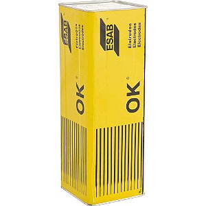 Eletrodo revestido para aço carbono 25kg E7018 OK4804 com 4,00mm ESAB
