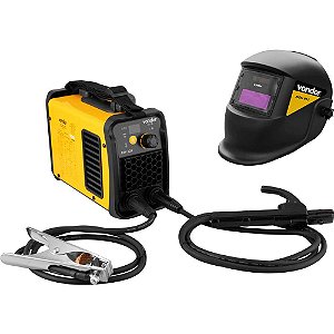 Inversor para solda com eletrodo e TIG 120 A IM 125 com máscara de escurecimento automático tonalidade 11 monofásico 127V - 220V - Seleção automática VONDER