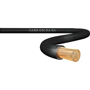 Cabo para solda 35,0 mm² com isolação em PVC rolo com 100 metros SIL