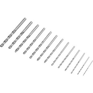 Jogo de brocas de aço rápido DIN 338 1,5mm a 6,5mm com 13 peças A114 DORMER