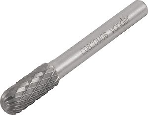 Lima rotativa abaulada 8,0mm x 20,0mm com haste 6,0mm VONDER