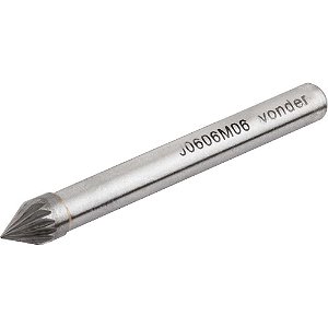 Lima rotativa cônica 60° 10,0mm com haste 6,0mm VONDER