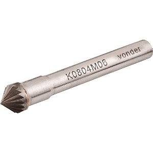 Lima rotativa cônica 90° 6,0mm com haste 6,0mm VONDER