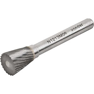 Lima rotativa cônica invertida 12,0mm x 5,0mm com haste 6,0mm VONDER