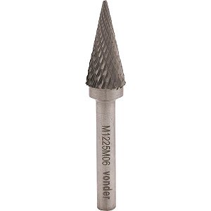 Lima rotativa cônica ponteaguda 10,0mm x 20,0mm com haste 6,0mm VONDER