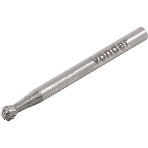 Lima rotativa esférica 4,0mm x 4,0mm com haste 3,0mm VONDER