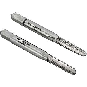 Macho manual de aço rápido 3/16" UNC jogo com 2 peças VONDER