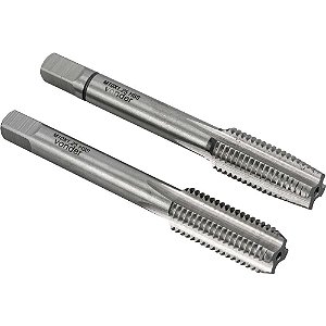 Macho manual de aço rápido M10 x 1,25mm rosca MB jogo com 2 peças VONDER