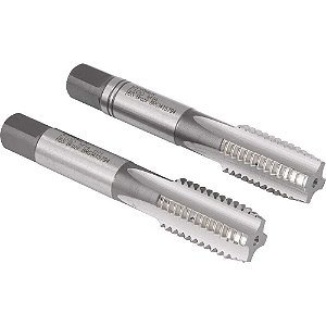 Macho manual de aço rápido M14 x 2,00mm rosca MA jogo com 2 peças DORMER
