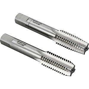 Macho manual de aço rápido M14 x 2,00mm rosca MA jogo com 2 peças VONDER