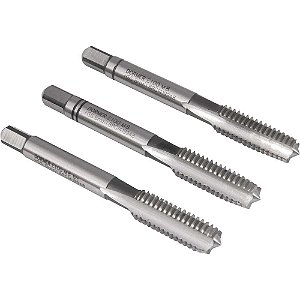 Macho manual de aço rápido M8 x 1,25mm rosca MA jogo com 3 peças DORMER
