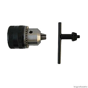 Mandril 13L 1/2x20 leve furado 1,5-13mm com chave DW21E DEWALT
