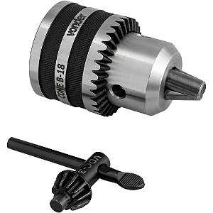 Mandril com chave 1,0mm - 16,0mm cone B18 VONDER