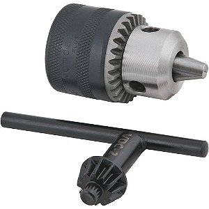Mandril com chave 1,5mm - 10,0mm 3/8" x 24 fios profissional VONDER