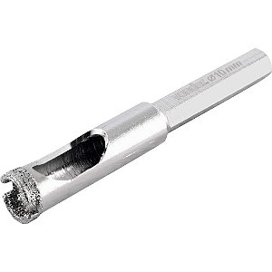 Serra copo diamantada 10mm refrigerada com haste VONDER
