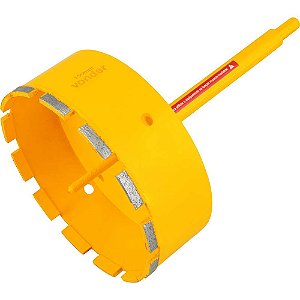 Serra copo diamantada 150mm com haste VONDER