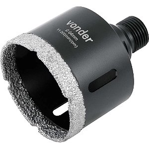 Serra copo diamantada 64mm para esmerilhadeira VONDER