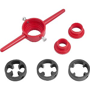Jogo de tarraxas para canos de PVC de 1/2" a 1" NOVE54