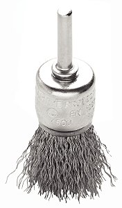 Escova tipo pincel arame ondulado com haste 1x1/4'' - Tramontina