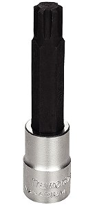 Soquete em Aço Cromo Vanádio Ponta RIBE Longa 14 mm - Encaixe 1/2" Tramontina PRO