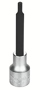 Soquete em Aço Cromo Vanádio Ponta RIBE Longa 5 mm - Encaixe 1/2" Tramontina PRO
