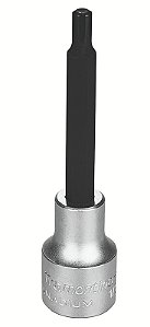 Soquete em Aço Cromo Vanádio Ponta RIBE Longa 6 mm - Encaixe 1/2" Tramontina PRO