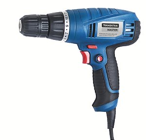 Parafusadeira/Furadeira 280 W 3/8" 127 V Tramontina MASTER para Uso Profissional com Velocidade Variável e Sistema de Reversão