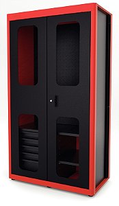 Armário para Ferramentas 2 Portas com Visores e 5 Gavetas Tramontina PRO