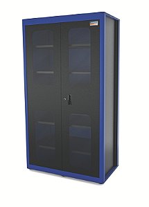 Armário Vertical para Ferramentas 2 Portas com Visores Azul Tramontina PRO