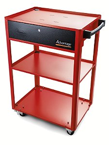 Rack Móvel Aberto para Computador - Vermelho Tramontina PRO