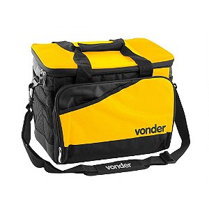 Bolsa térmica 17 litros amarela e preta VONDER