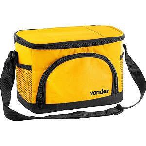 Bolsa térmica 5 litros amarela e preta VONDER