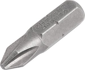 Bits/ponteira phillips com encaixe 1/4" nº2 x 25mm com 5 peças VONDER