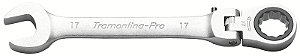 Chave Combinada com Catraca Cabeça Flexível 15 mm Flexdrive 72 Dentes Tramontina PRO