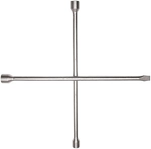Chave de Roda Tipo Cruz Tramontina MASTER com Corpo Forjado em Aço Especial 17x19x21 mm com Espátula