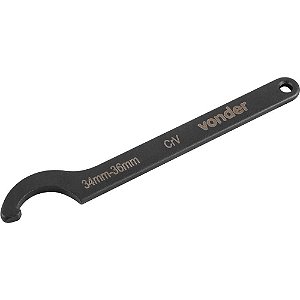 Chave gancho 34,0mm a 36,0mm aço cromo vanádio VONDER