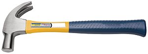 Martelo de unha com cabo de fibra de vidro 27 mm polido - Tramontina - Kit com 6