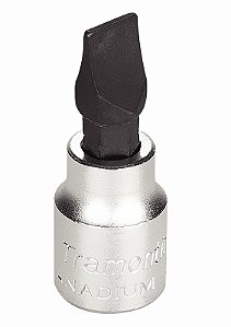 Soquete em Aço Cromo Vanádio Ponta Chata Tamanho 10 - Encaixe 3/8" Tramontina PRO