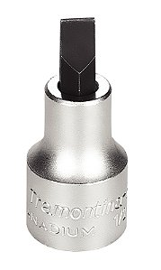 Soquete em Aço Cromo Vanádio Ponta Chata Tamanho 8 - Encaixe 1/2" Tramontina PRO