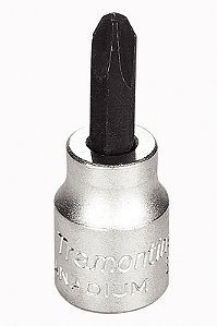 Soquete em Aço Cromo Vanádio Ponta Cruzada NR3 - Encaixe 3/8" Tramontina PRO