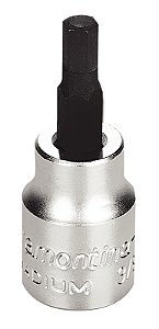 Soquete em Aço Cromo Vanádio Ponta Hexagonal 5 mm - Encaixe 3/8" Tramontina PRO