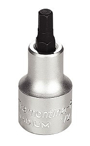 Soquete em Aço Cromo Vanádio Ponta Hexagonal 6 mm - Encaixe 1/2" Tramontina PRO
