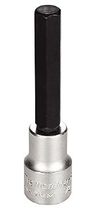 Soquete em Aço Cromo Vanádio Ponta Hexagonal Longa 1/2" - Encaixe 1/2" Tramontina PRO