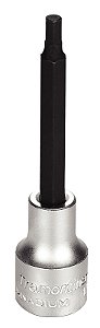 Soquete em Aço Cromo Vanádio Ponta Hexagonal Longa 5 mm - Encaixe 1/2" Tramontina PRO