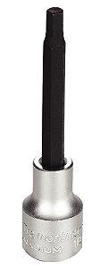 Soquete em Aço Cromo Vanádio Ponta Hexagonal Longa 6 mm - Encaixe 1/2" Tramontina PRO