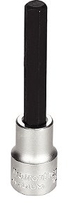 Soquete em Aço Cromo Vanádio Ponta Hexagonal Longa 8 mm - Encaixe 1/2" Tramontina PRO